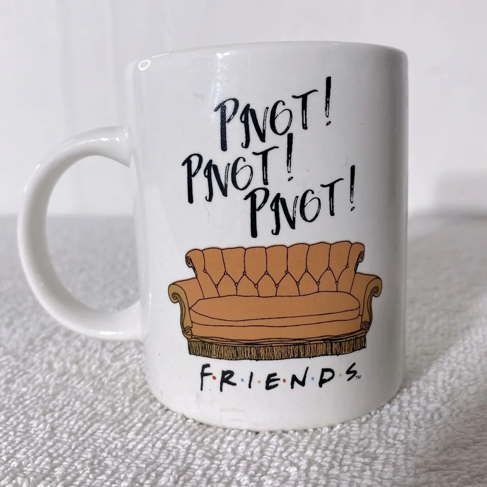 Modern Gourmet Foods Stoneware FRIENDS PIVOT! Ceramic Mug Coffee Cup
